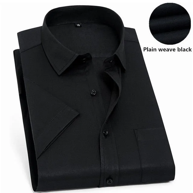 Twill Formal Men's White Shirt Business Male Social Shirts