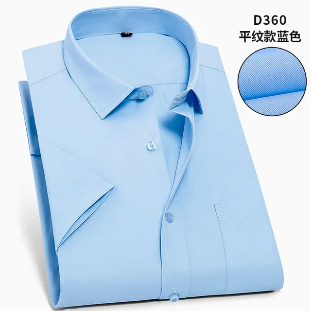 Twill Formal Men's White Shirt Business Male Social Shirts