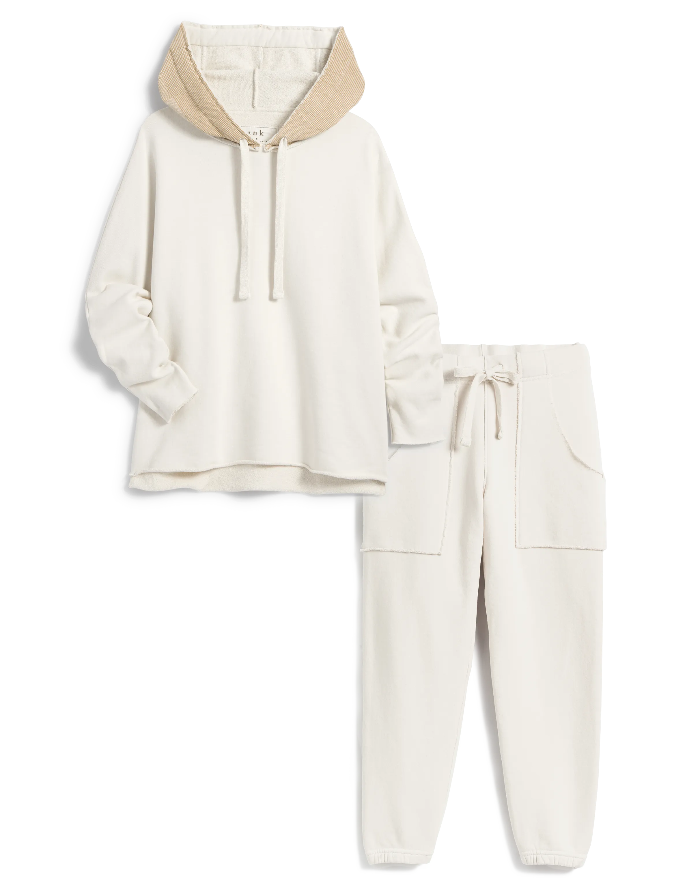 VENICE TRAVEL SET Vintage White with Camel Hood