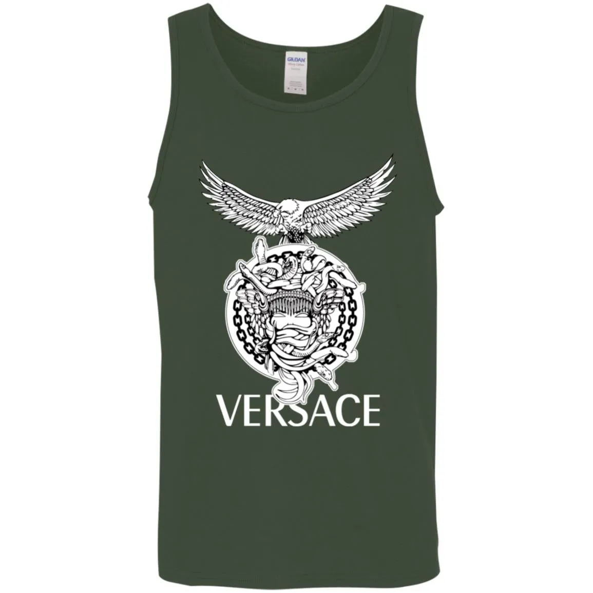 Versace Supervip Logo T-shirt Men Cotton Tank