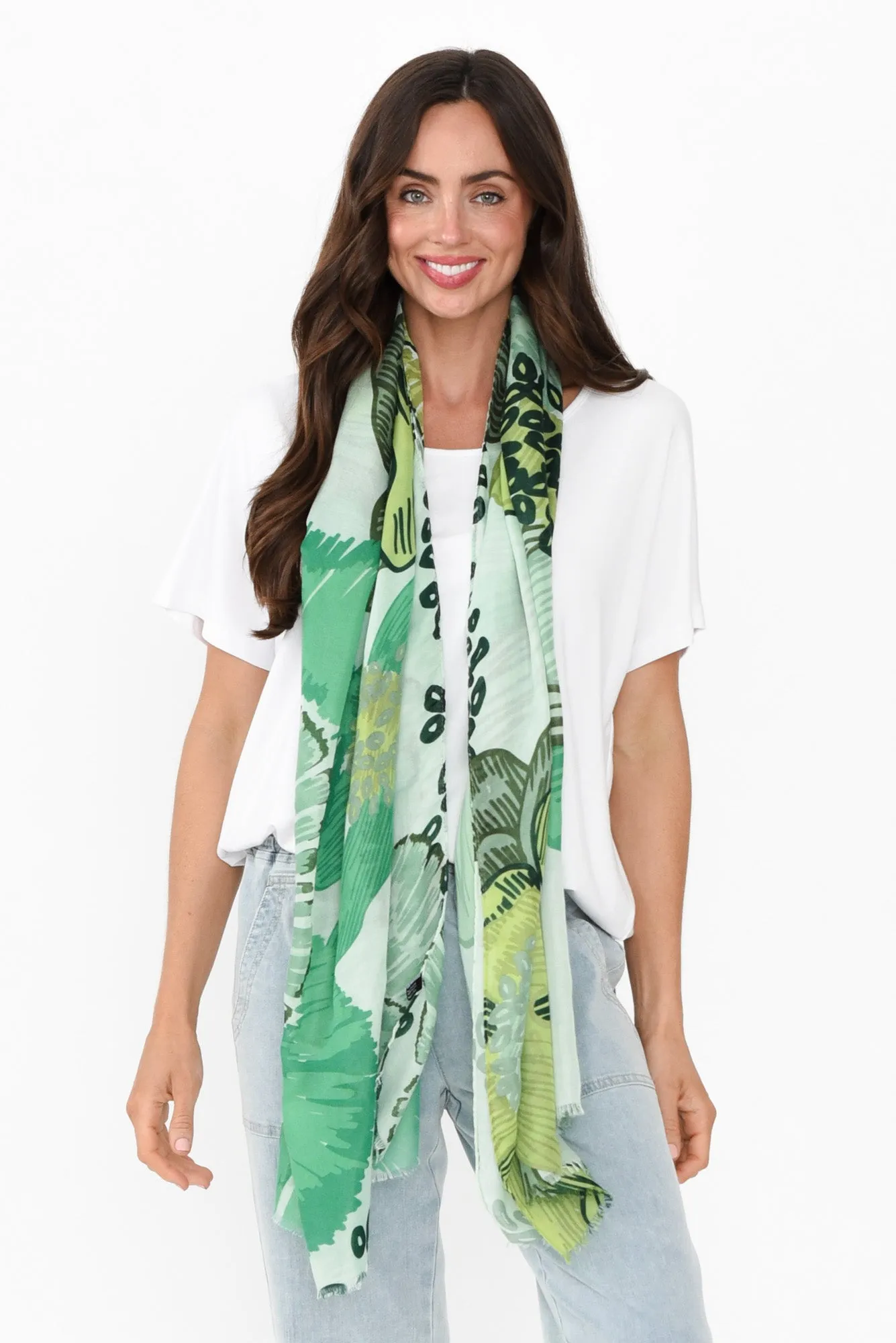 Vilanova Green Garden Scarf