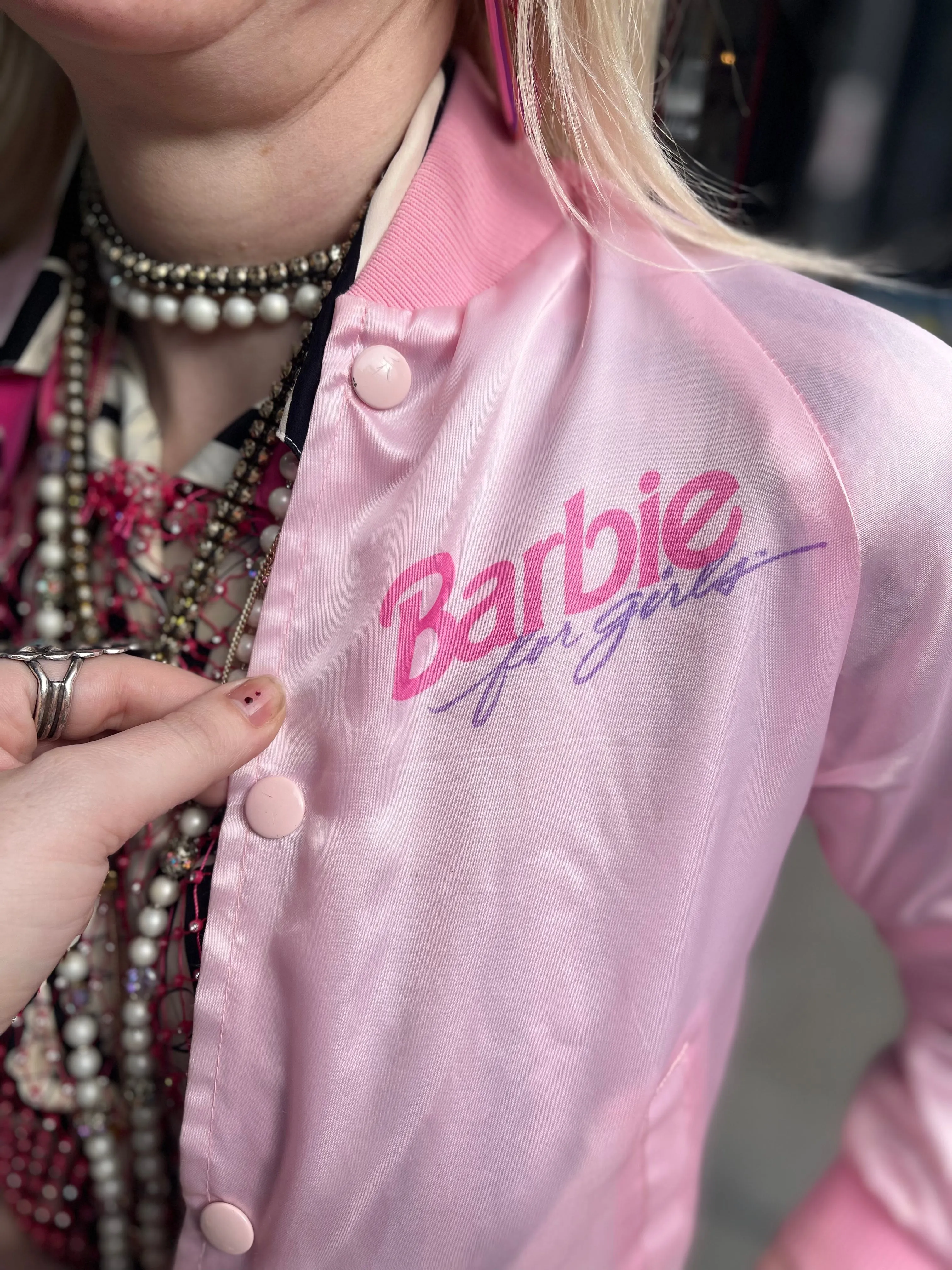 Vintage 1992 Barbie Bomber Jacket XXS