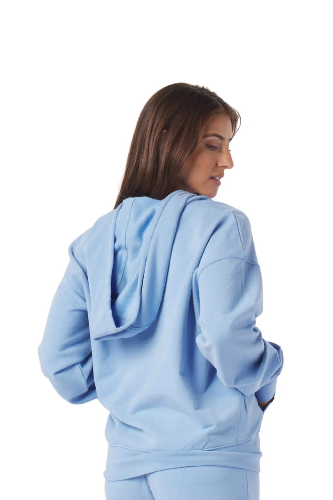 Vintage Oversized Zip Up Ice Blue