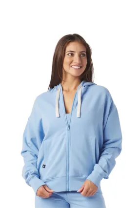 Vintage Oversized Zip Up Ice Blue