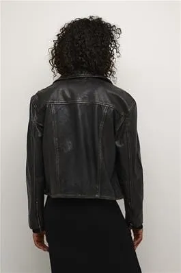 VINTAGE SOFT LEATHER BIKER JACKET