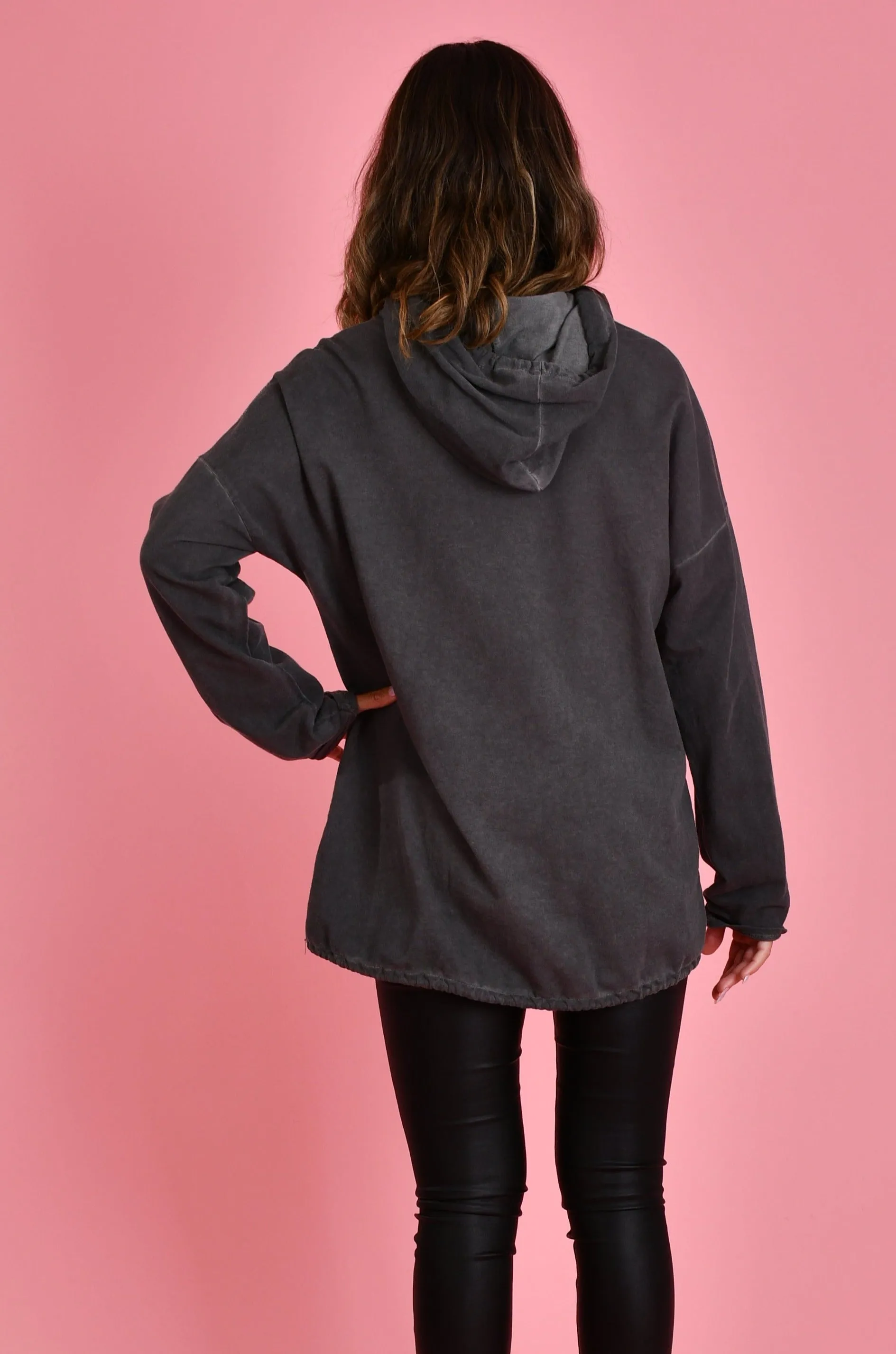 VLSJ002 (56723B) - HOPE HOODIE - CHARCOAL