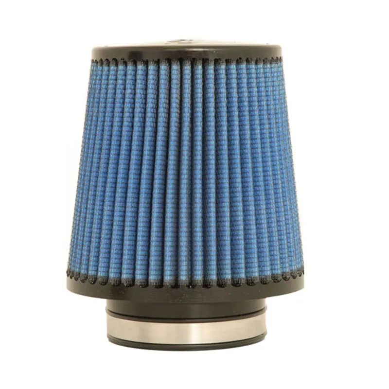 Volant MaxFlow 5 Clamp-On Air Filter Element - Conical - 6 in Base - 4.75 in Top Diameter - 6 in Tall - 3 in Flange - Reusable Cotton - Blue - Universal