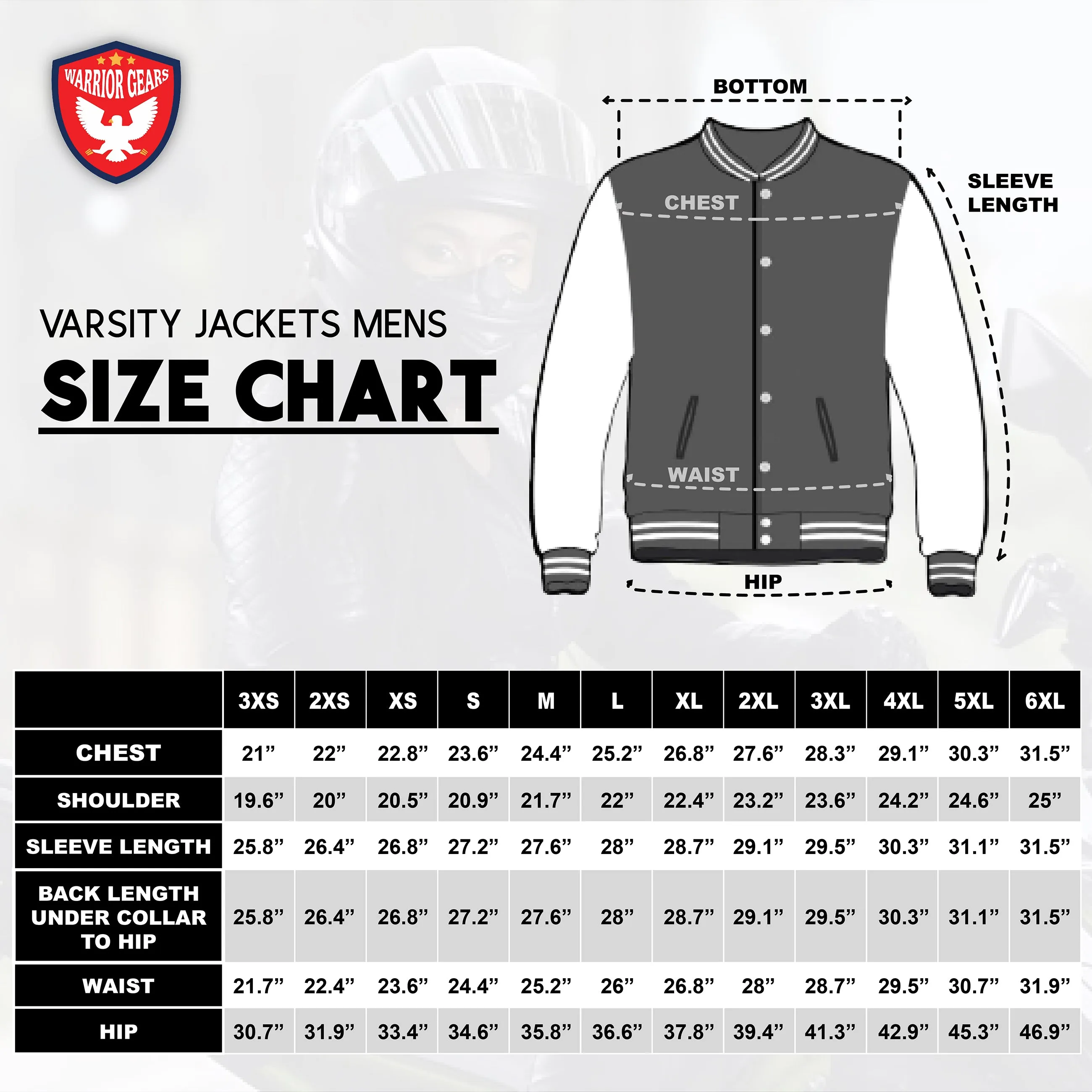 Warrior Gears Classic Hybrid Varsity Jacket University Letterman Bomber Jacket, Pure Wool & Original Cowhide Leather Jacket, Light Grey Wool body and Black Leather Sleeves