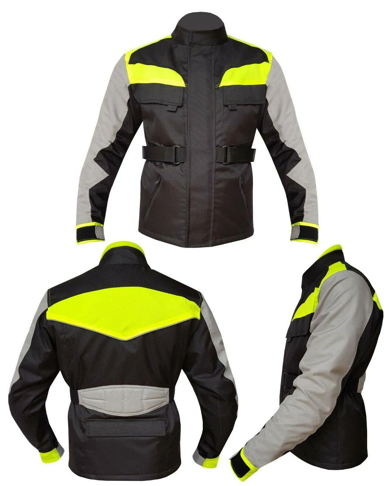 Warrior Gears® Kids Motorcycle Jacket Hi-Vis Armoured Boys Biker Jackets