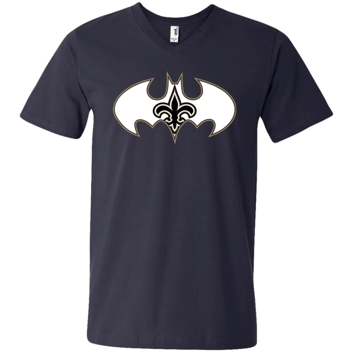 We Are The New Orleans Saints Batman Nfl Mashup Men V-Neck T-Shirt