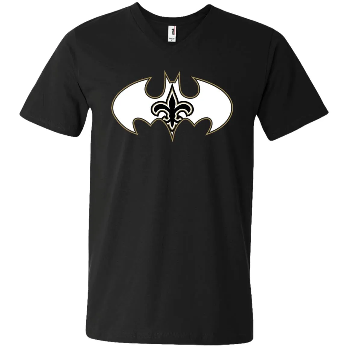 We Are The New Orleans Saints Batman Nfl Mashup Men V-Neck T-Shirt