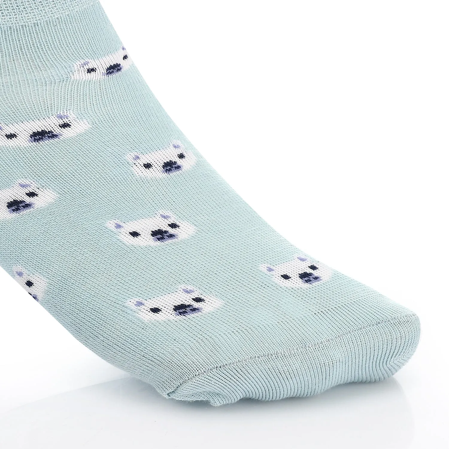 Women Socket Socks with Printed-Blue