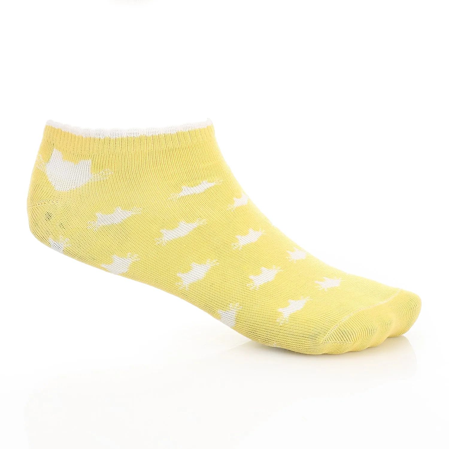 Women's Ankle Socks - Low - Cut- Yellow