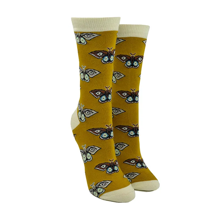 Women's Bamboo Vintage Moth Socks