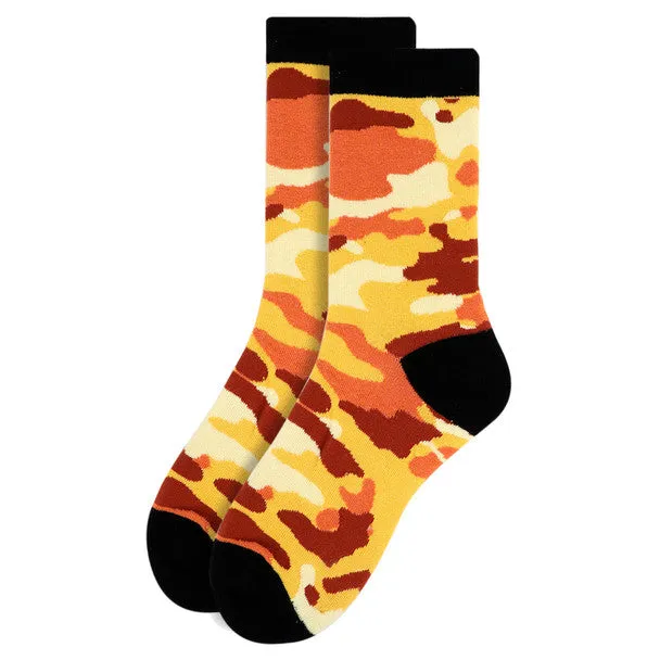 *Women's Color Camouflage Novelty Socks