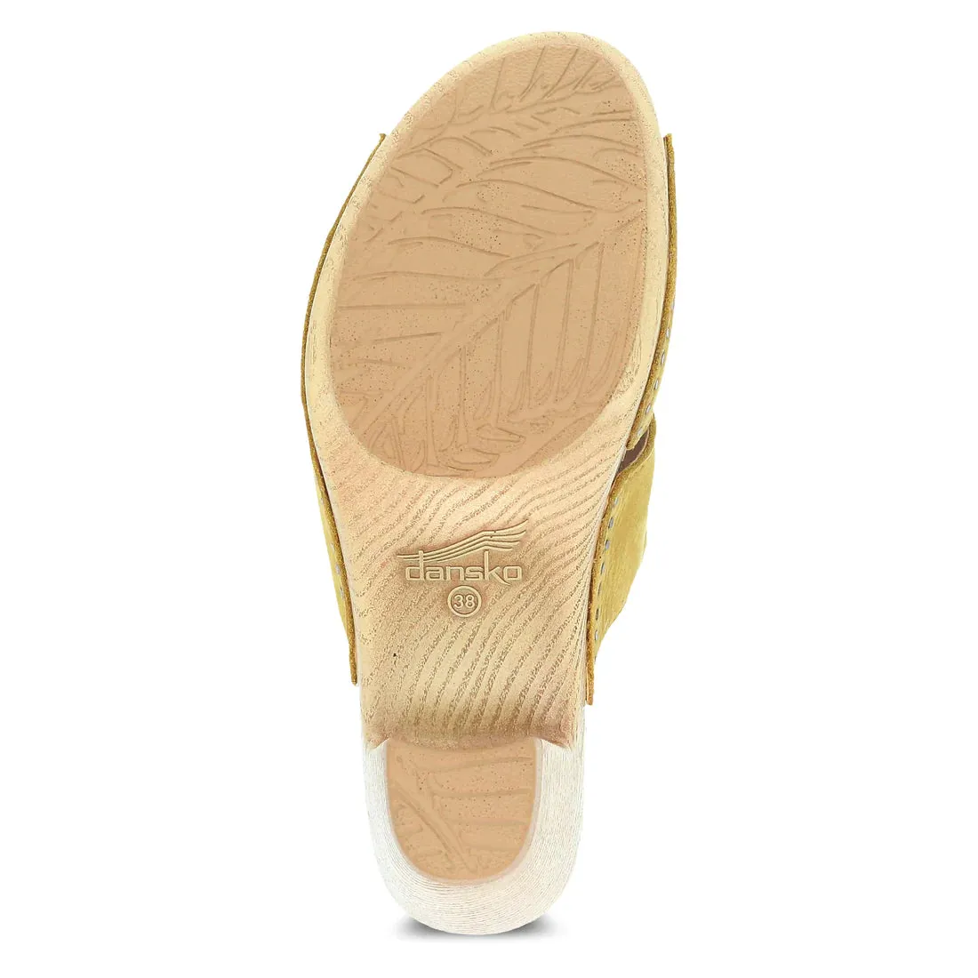 Women's Dansko Tandi Color: Yellow Milled Nubuck Sandal