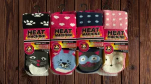 Womens Heat Machine Socks with Patterns Thermal Tog 2.3 Warm Winter Socks