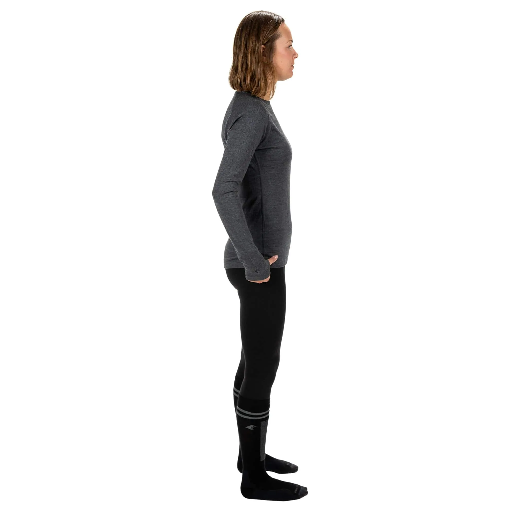 Women's Inversion Heavyweight Crew Merino Wool Base Layer Shirt