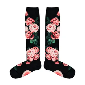 Women's Romantic Roses Knee High Socks