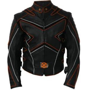 X-Men 3 The Last Stand Wolverine Motorcycle Replica Leather Jacket