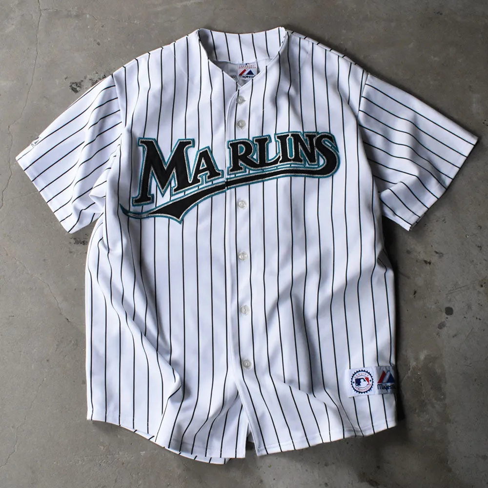 Y2K Majestic “MLB Miami Marlins / BECKETT #21” ベースボールシャツ 240630