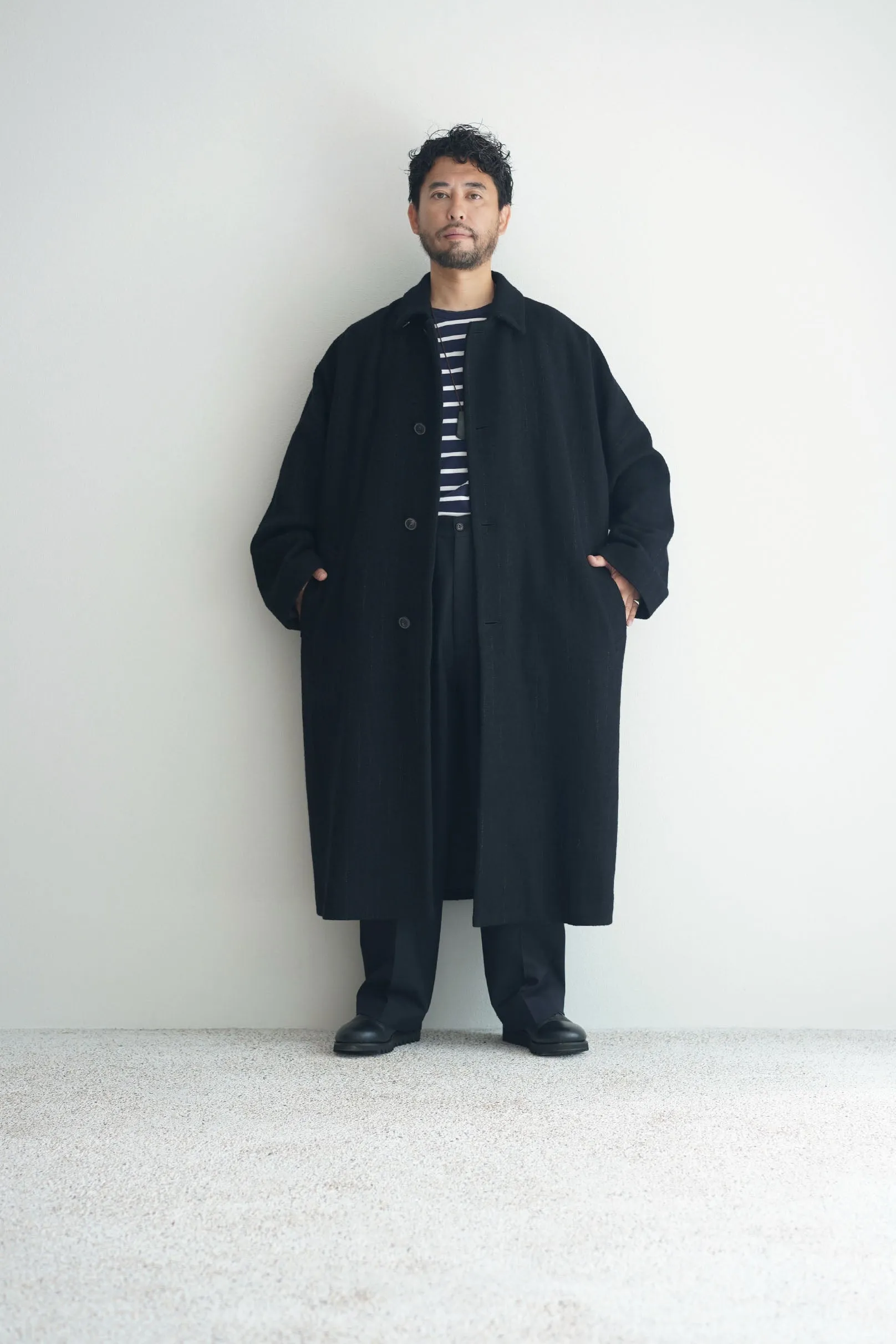 YOKO SAKAMOTO  / KASURI OVER COAT / STYLE