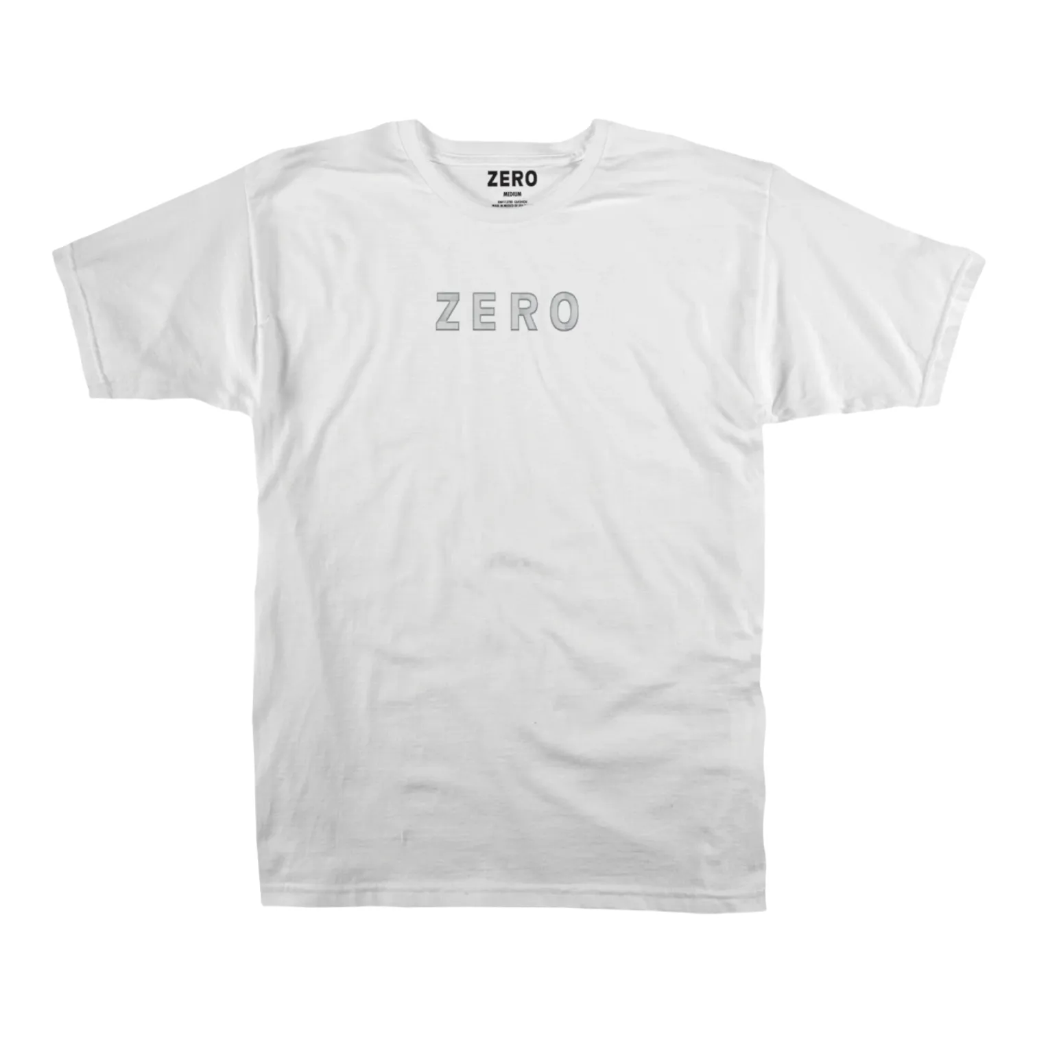 ZERO ARMY EMBROIDERED T-SHIRT - WHITE